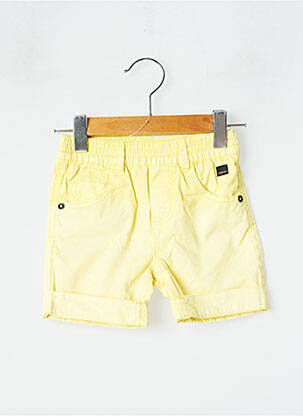 Short délavé taille élastique jaune CATIMINI garçon