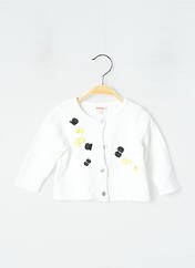 Gilet manches longues blanc CATIMINI pour fille seconde vue