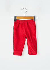 Pantalon droit rouge SANS MARQUE pour garçon seconde vue