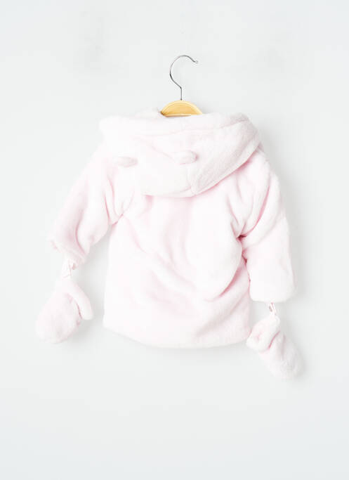 Manteau court coupe droite a capuche rose ABSORBA fille