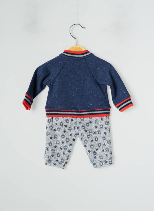 Combi-pantalon coupe cintrée manches longues bleu 3 POMMES garcon