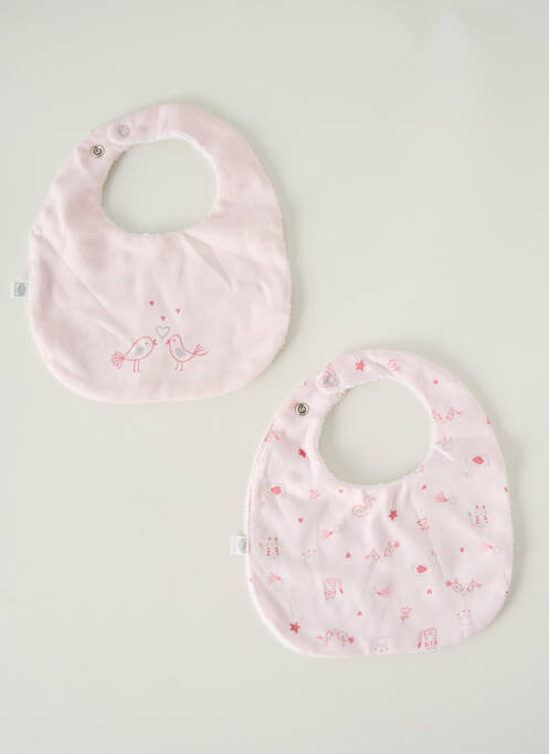 Bavoir rose ABSORBA pour fille