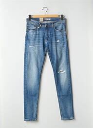 Jeans skinny tissage toile taille normale bleu TEDDY SMITH homme