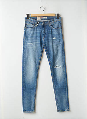 Jeans skinny tissage toile taille normale bleu TEDDY SMITH homme