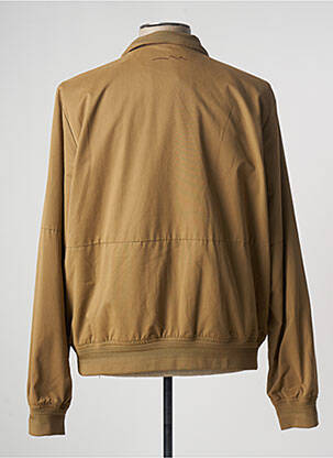 Blouson finition bords-côtes marron TEDDY SMITH homme