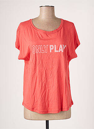 T-shirt coupe droite manches courtes rose ONLY PLAY femme