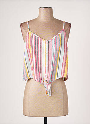 Top manches bretelles ajustables fines bretelles rose ONLY femme