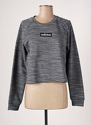 Sweat-shirt gris ADIDAS pour femme