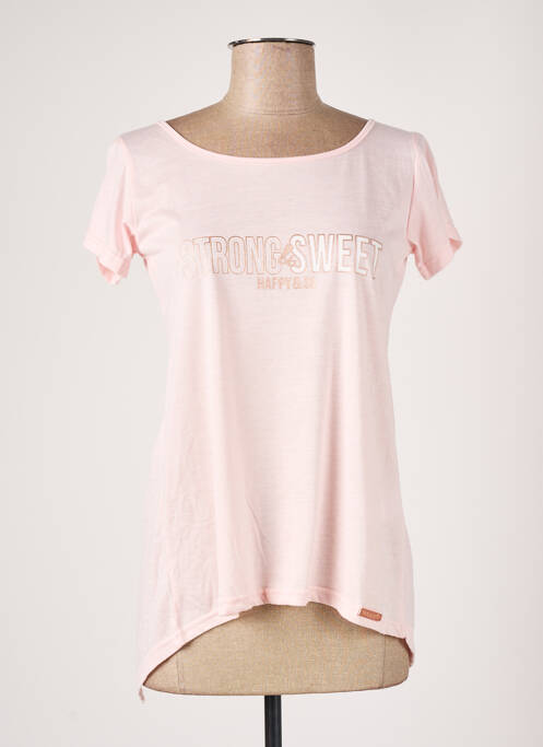 T-shirt rose HAPPY & SO pour femme