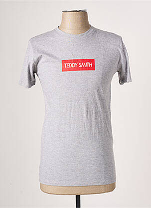 T-shirt coupe droite manches courtes gris TEDDY SMITH homme