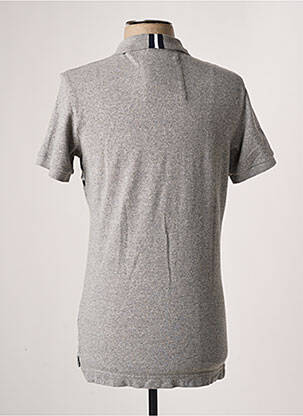 Polo coupe droite manches courtes gris SUPERDRY homme