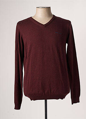 Pull rouge TEDDY SMITH pour homme
