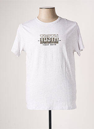 T-shirt gris TEDDY SMITH pour homme
