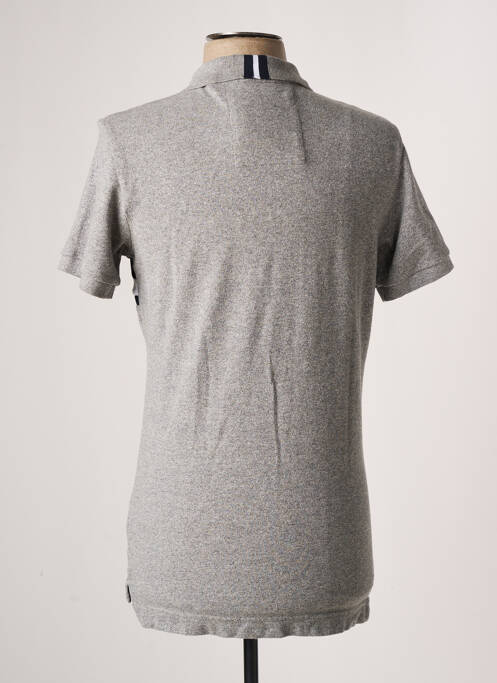 Polo stretch manches courtes gris SUPERDRY homme