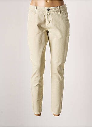 Pantalon 7/8 stretch taille normale beige BLEND SHE femme