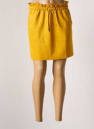 Jupe courte poches jaune TEDDY SMITH femme