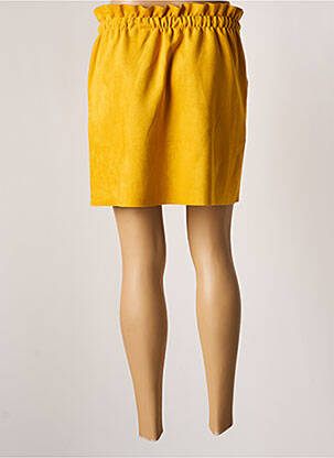 Jupe courte poches jaune TEDDY SMITH femme