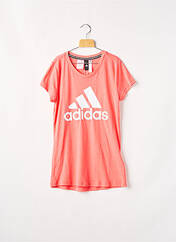 T-shirt rose ADIDAS pour fille seconde vue