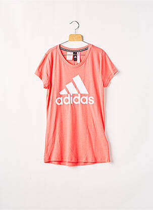T-shirt rose ADIDAS pour fille