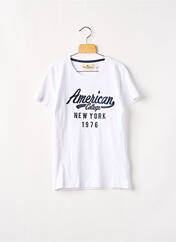 T-shirt blanc AMERICAN COLLEGE pour garçon seconde vue