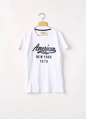 T-shirt blanc AMERICAN COLLEGE pour garçon