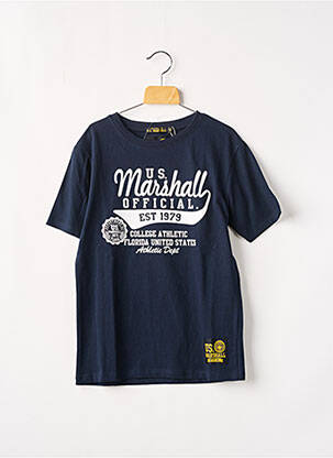 T-shirt bleu U.S MARSHALL pour garçon