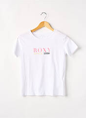 T-shirt blanc ROXY pour fille seconde vue