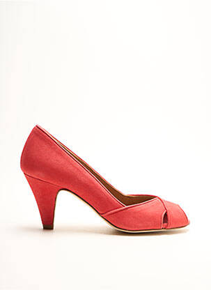 Escarpins nubuck talon de 4 à 6cm rose NEW LOVERS femme