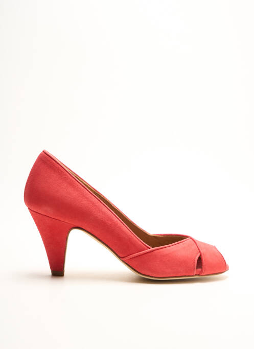 Escarpins nubuck talon de 4 à 6cm rose NEW LOVERS femme