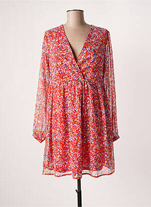 Robe courte manches longues manches longues rouge ONLY femme