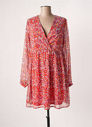 Robe courte manches longues manches longues rouge ONLY femme