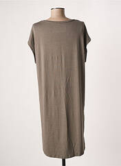 Robe mi-longue gris MAJESTIC FILATURES pour femme seconde vue