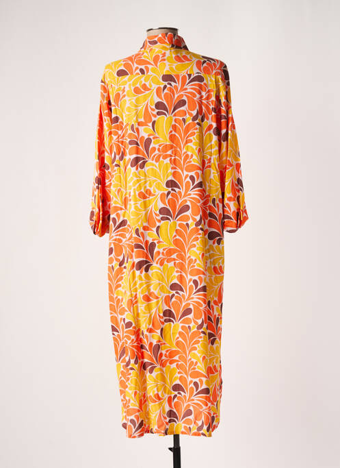Robe mi-longue orange GENESIS pour femme
