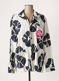 Veste casual coupe droite bleu LEON & HARPER femme
