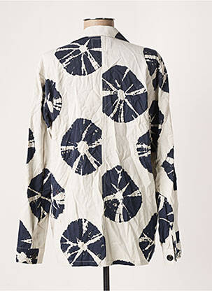 Veste casual coupe droite bleu LEON & HARPER femme