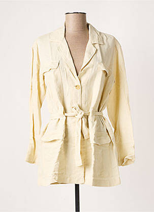 Veste casual col tailleur beige DIEGA femme