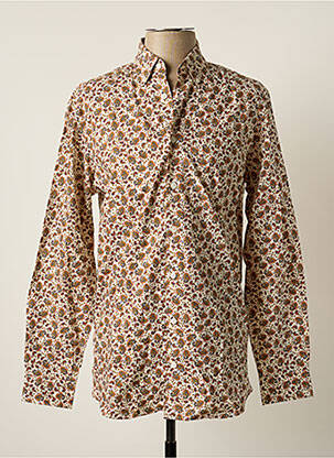 Chemise manches longues manches longues beige SELECTED homme