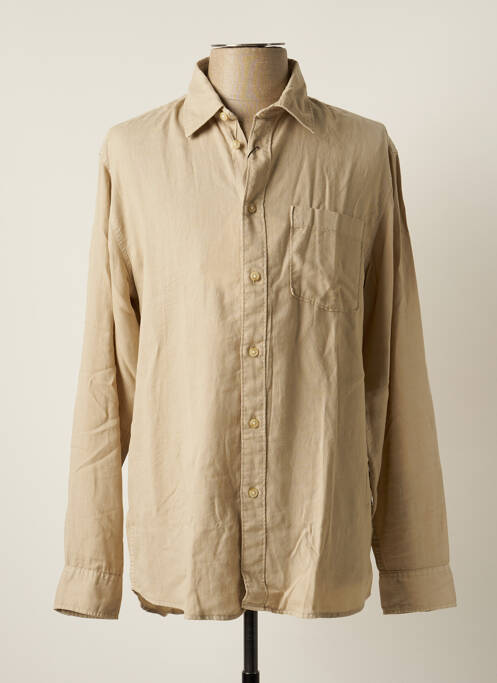 Chemise manches longues beige SELECTED pour homme