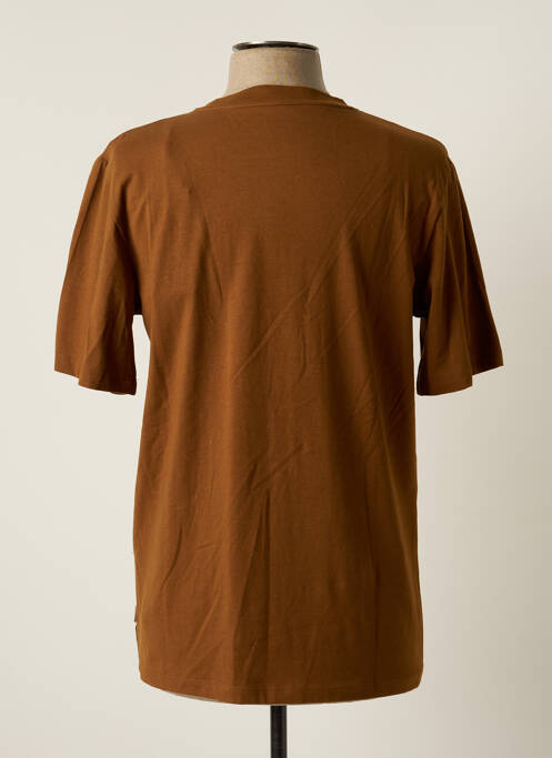 T-shirt marron JACK & JONES pour homme