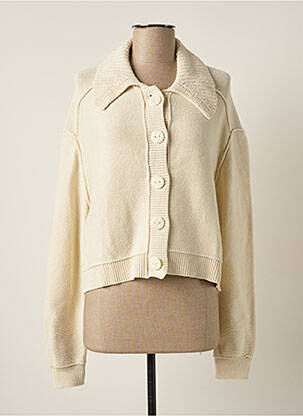 Gilet manches longues fermeture boutonnée sur le devant beige BA&SH femme