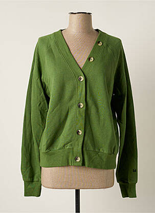 Veste casual fermeture boutonnée sur le devant vert LEON & HARPER femme