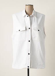 Veste casual coupe droite blanc LEON & HARPER femme