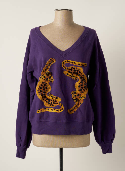 Sweat-shirt violet LEON & HARPER pour femme