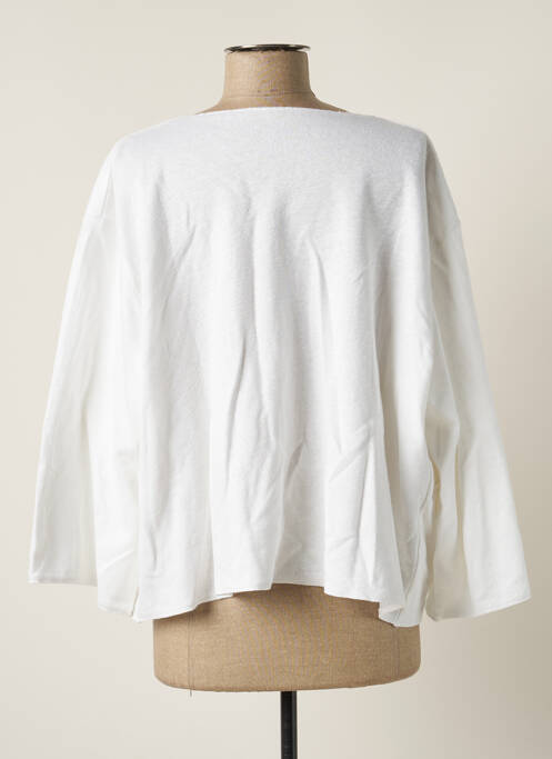 Veste casual blanc MAJESTIC FILATURES pour femme