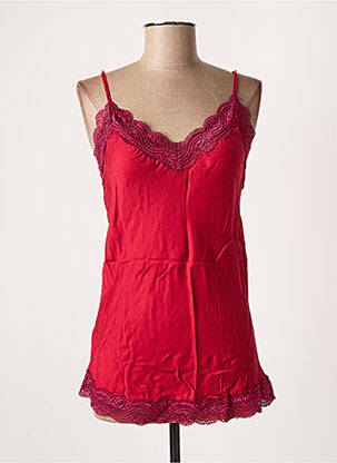 Top/caraco tissage jersey rouge GENESIS femme
