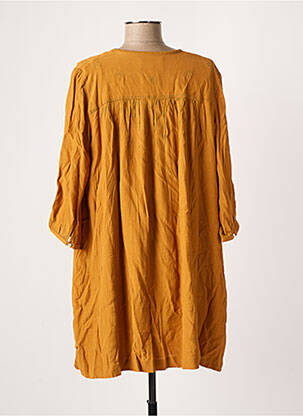 Robe mi-longue manches 3/4 manches 3/4 jaune BA&SH femme