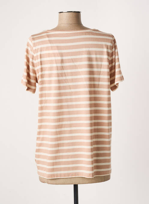 T-shirt beige MAJESTIC FILATURES pour femme