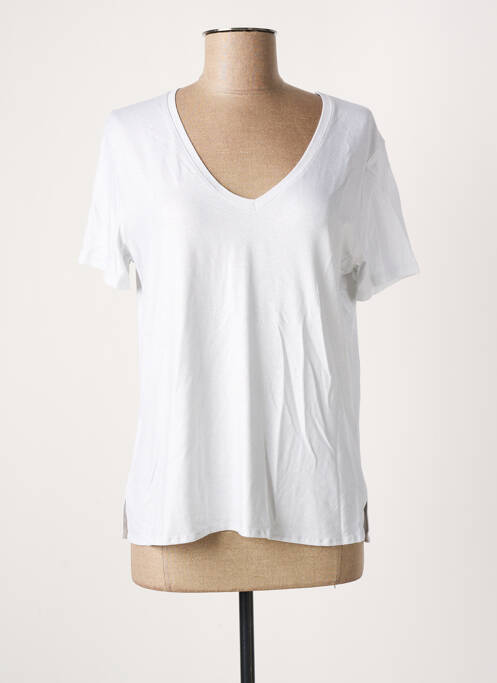 T-shirt blanc MAJESTIC FILATURES pour femme