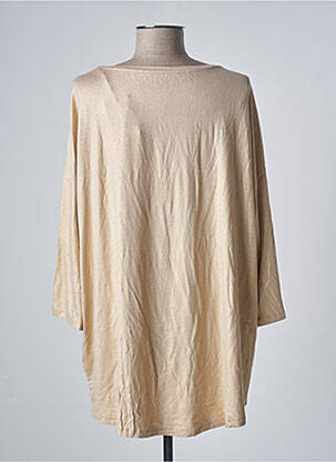 Top stretch manches 3/4 beige MAJESTIC FILATURES femme