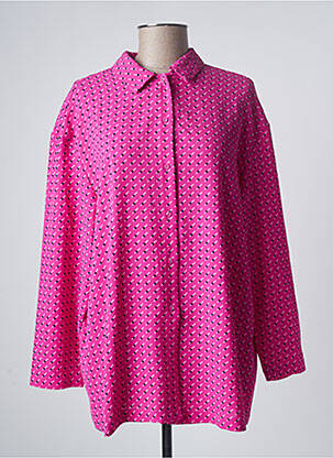Chemisier imprimé fantaisie manches longues rose ONLY femme